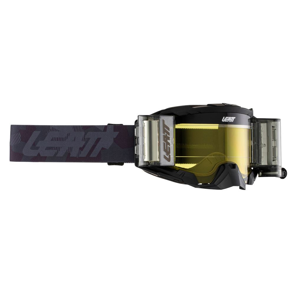 Leatt 2024 Goggles Velocity 5.5 Roll-Off Stealth - Yellow Lens